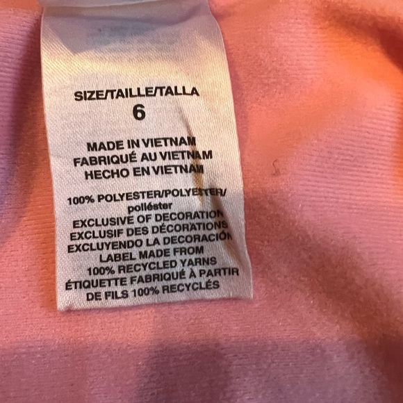 Adidas Pink Zip Front Jacket/girls size 6 - Picture 9 of 10